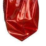 Chanel Red Patent CC Crystal Bon Bon Chain Tote