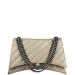Balenciaga Beige Calfskin Crush Chain Bag