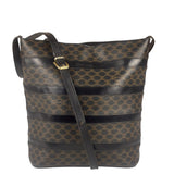 Celine Coated Canvas Stripped Macadam Crossbody