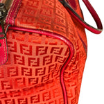 Fendi FF Vintage Boston Bag Red