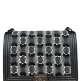 Chanel MultiColor Quilted Tweed Boy Bag