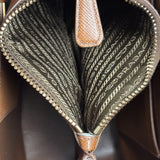 Prada Vintage Brown Leather Top Handle Bag