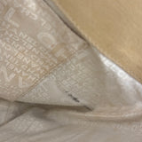 Chanel Vintage Beige Canvas Quilted Chocolate Bar Tote 2003