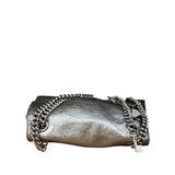 Balenciaga Silver Crush Small Souvenirs & Rhinestone Shoulder Bag