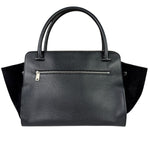 Celine Black Leather/Suede Trapeze Medium Handbag