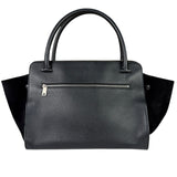 Celine Black Leather/Suede Trapeze Medium Handbag