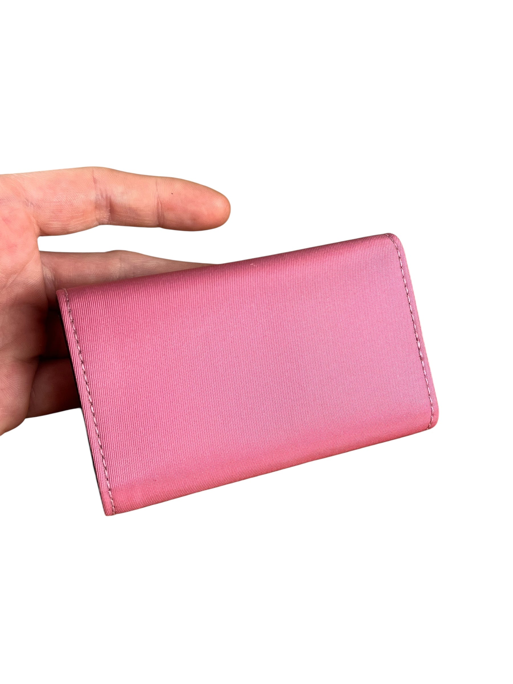Prada Pink Nylon Key Holder