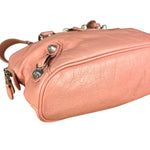 Balenciaga Pink Moto Leather Dome 2Way City Bag