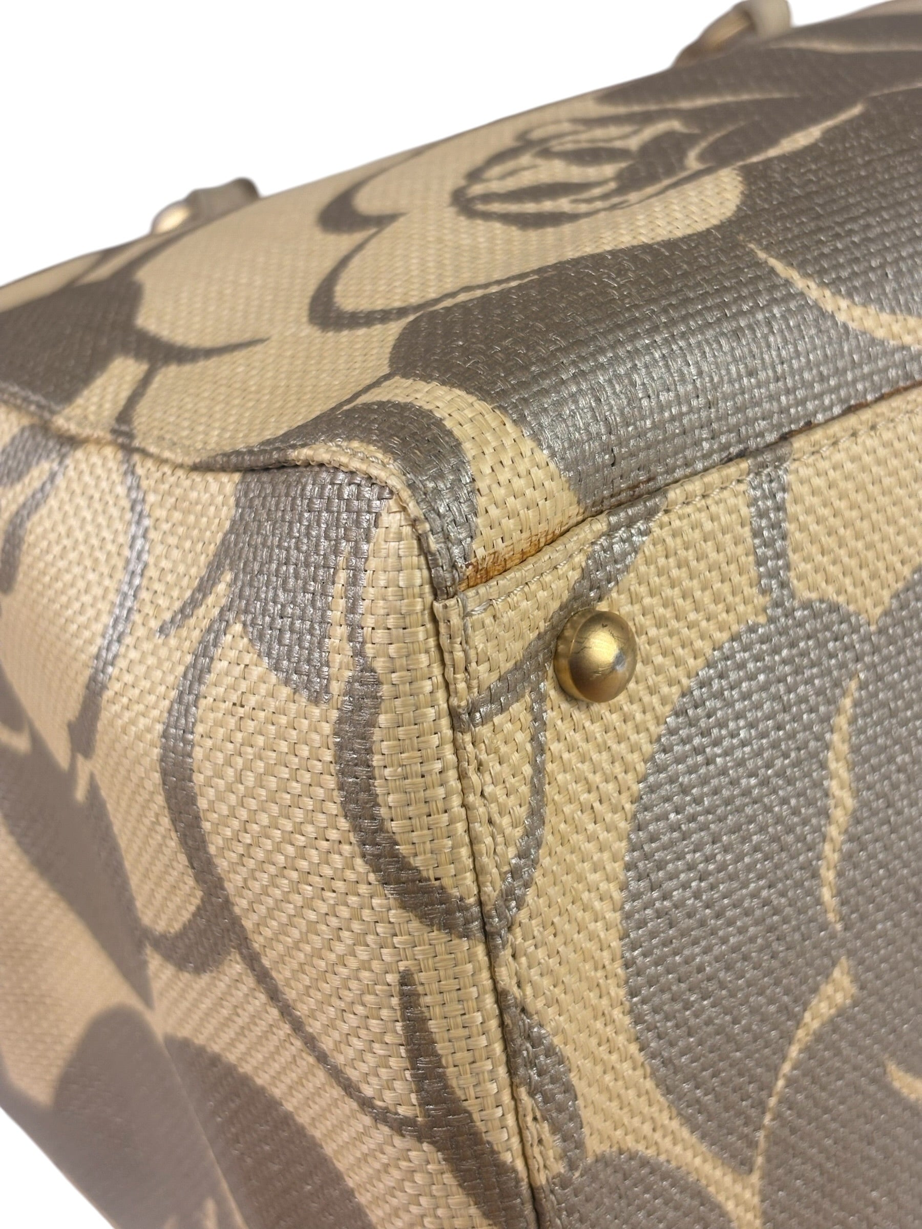 Chanel Camellia Raffia Tote 2004