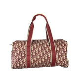 Christian Dior Vintage Red Trotter Boston Bag