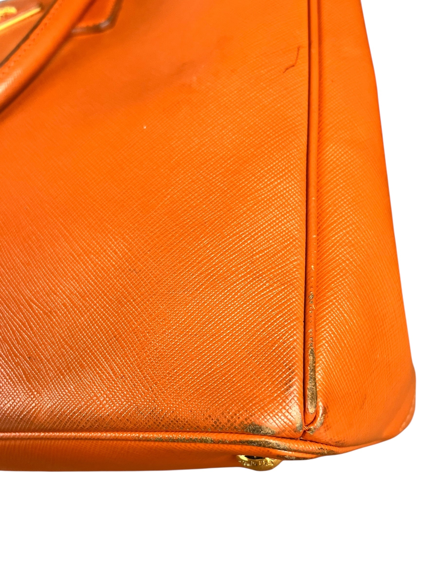 Prada Saffiano Lux Tote Orange