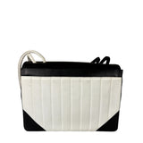 Chanel Black/White Leather Shoulder/Tote Bag 2017