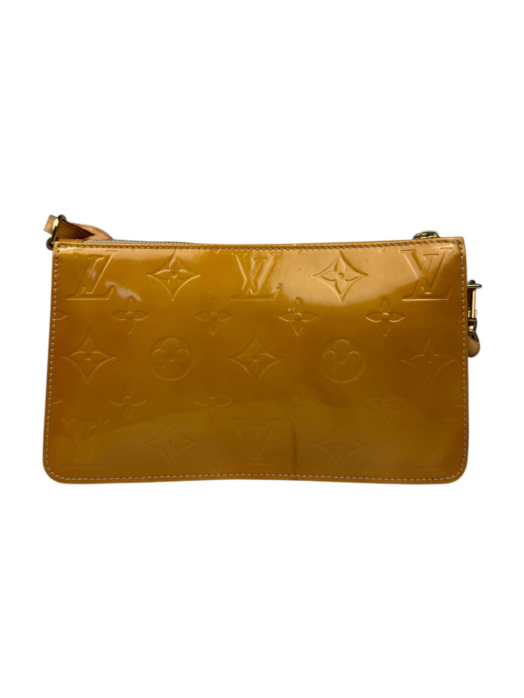 Louis Vuitton Monogram Vernis Pochette Yellow