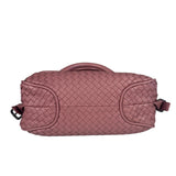 Bottega Veneta Purple Leather Rialto Intrecciato Shoulder Bag