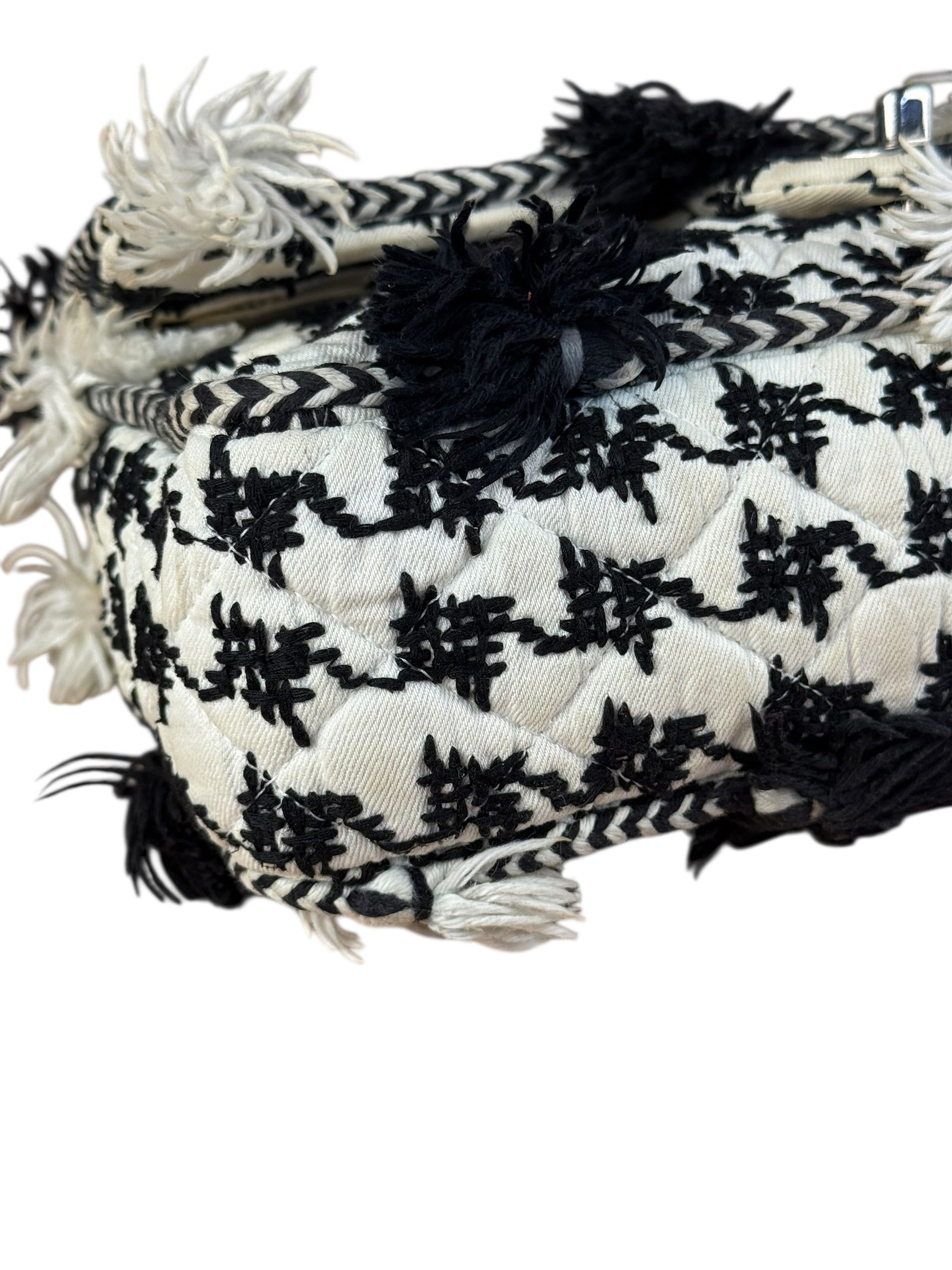 Chanel Tweed Woven Medium Classic Double Flap Bag 2014
