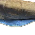 Fendi Vintage Grey Nylon Mamma Baguette Messenger Bag
