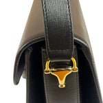 Gucci Black Leather Horsebit 1955 Shoulder Bag