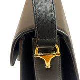 Gucci Black Leather Horsebit 1955 Shoulder Bag