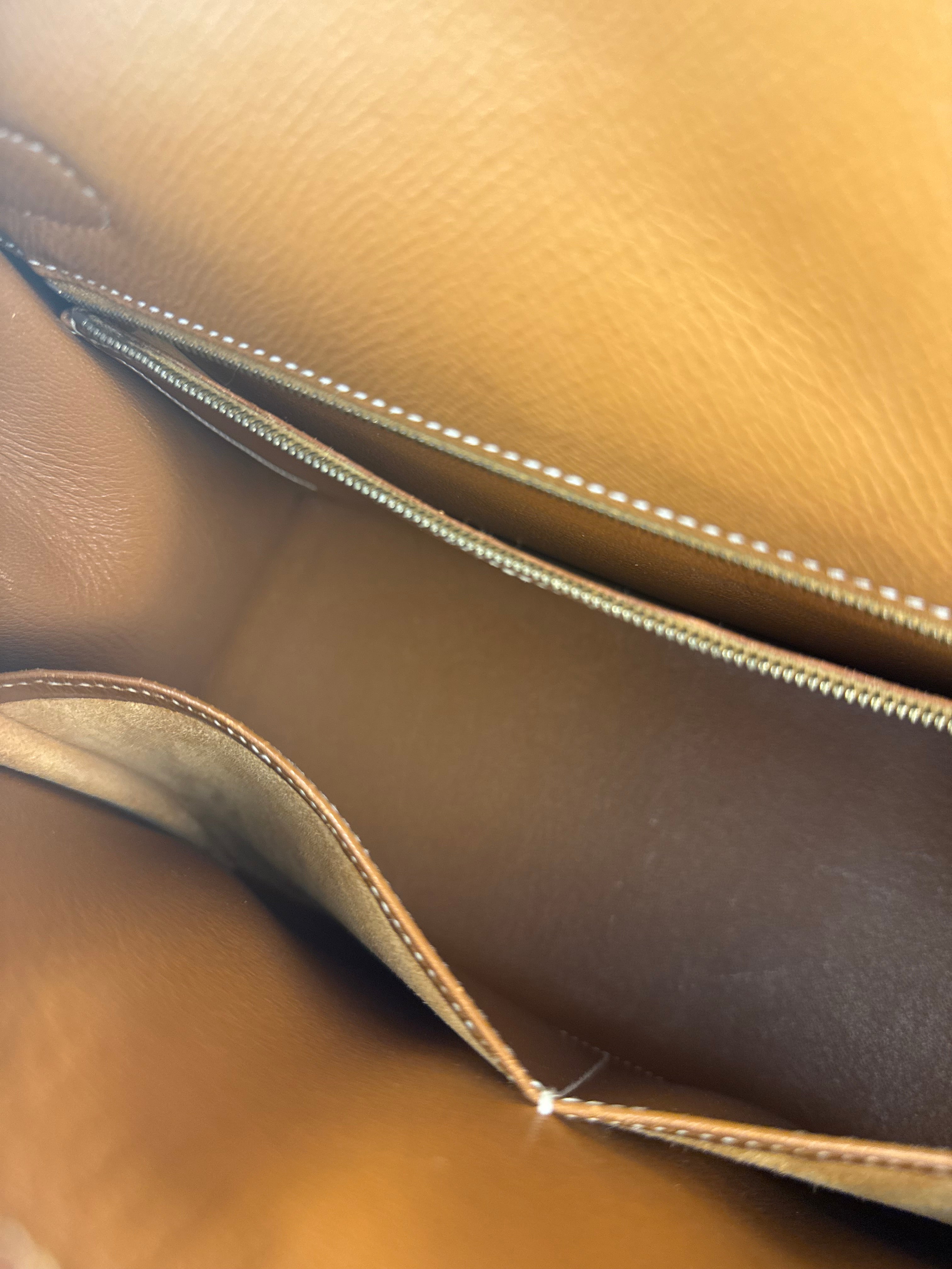 Hermes Kelly 32 Sellier Epsom Gold Handbag 1995