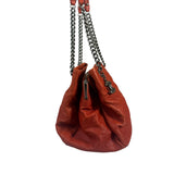 Chanel Red Caviar Quilted Small Frame Shoulder Bag 2011