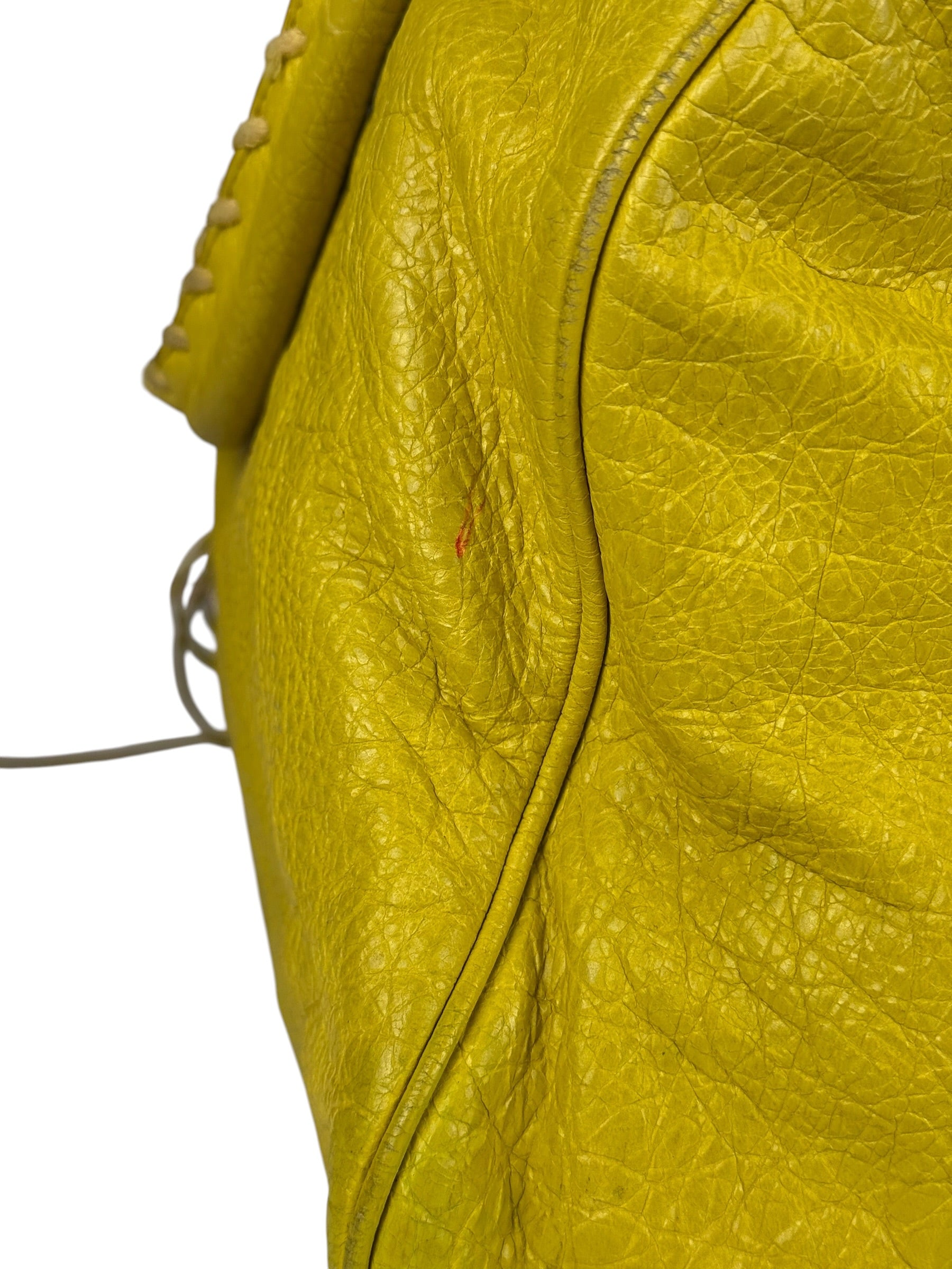 Balenciaga Yellow Leather Classic City Bag