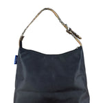 Burberry Nylon Check-Trimmed Shoulder Bag