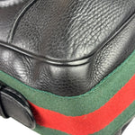 Gucci Black Leather Heritage Horsebit Hobo Bag