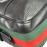 Gucci Black Leather Heritage Horsebit Hobo Bag