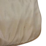 Prada Vintage Beige Nylon/Leather Logo Handbag
