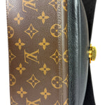 Louis Vuitton Black Leather/ Monogram Marignan 2Way Bag