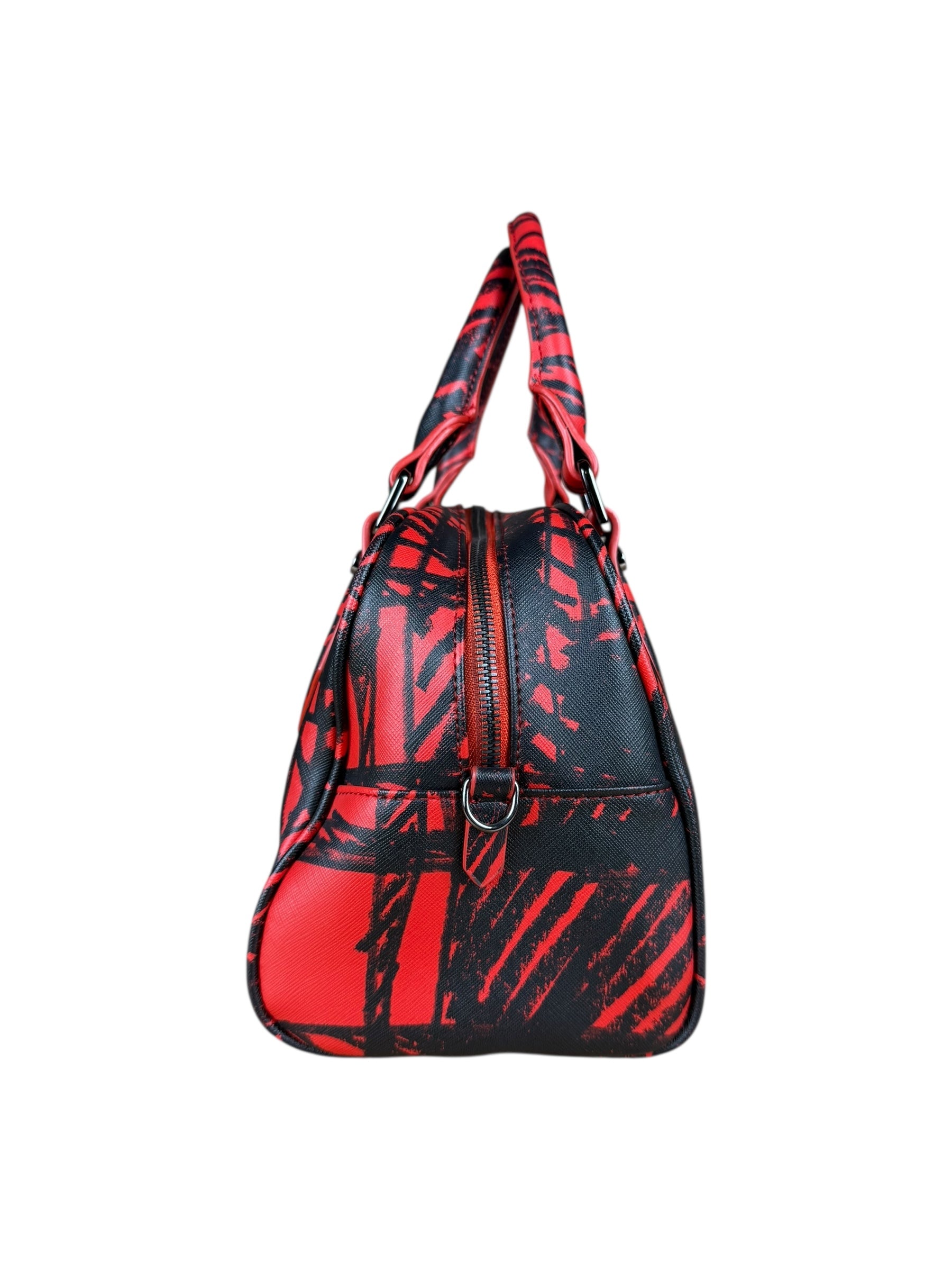 Vivienne Westwood Grafiti Plaid Boston Bag