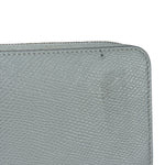 Celine Grey Leather Long Zip Around Wallet