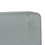 Celine Grey Leather Long Zip Around Wallet