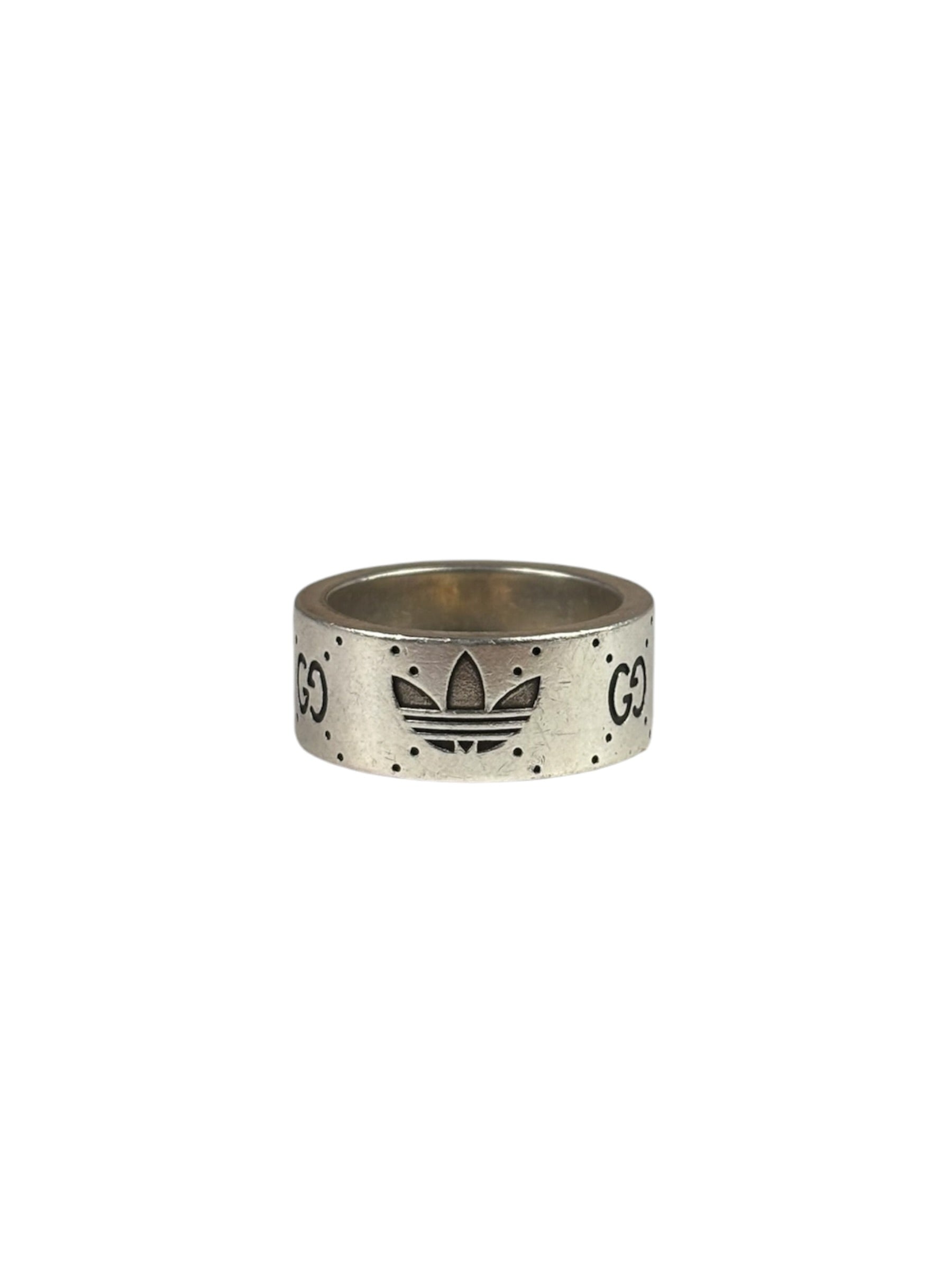 Gucci x Adidas GG Engraved Wide Ring