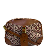 Louis Vuitton Burgundy/Brown Leather Trim Mini Deauville Crossbody Bag