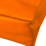 Chanel Vintage Orange Caviar Leather Tote 1989