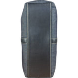 Chanel Vintage Denim/Black Leather CC Turn-Lock Tote Bag 2001