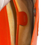Gucci Orange Patent Leather Hobo Bag