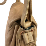 Chloe Orange Beige Calfskin See By Chloe Cherry Drawstring Saddle Crossbody Bag