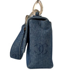 Chanel CC Denim Logo Flap Shoulder Bag 2002