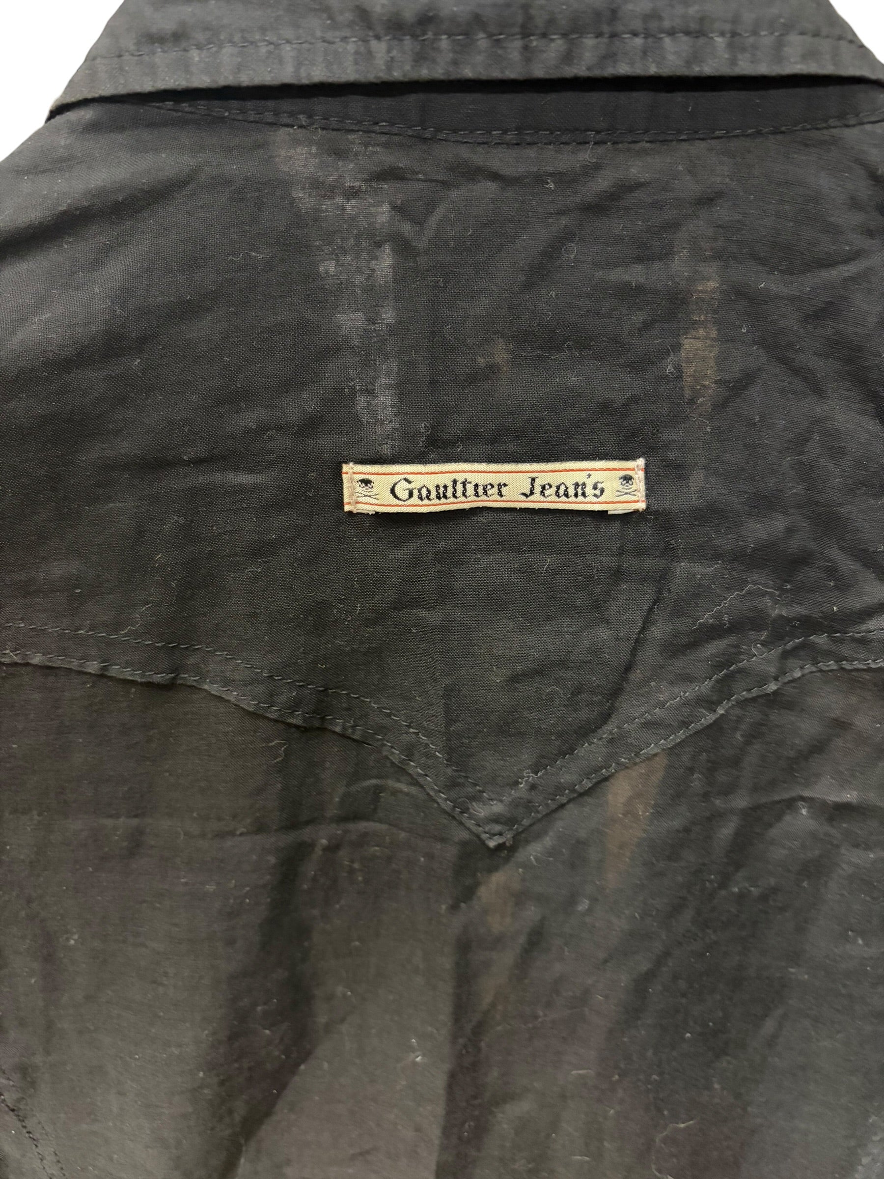Jean Paul Gaultier Black Long-Sleeve Casual Shirt