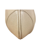 Salvatore Ferragamo Beige Gancini Buckle Shoulder Bag