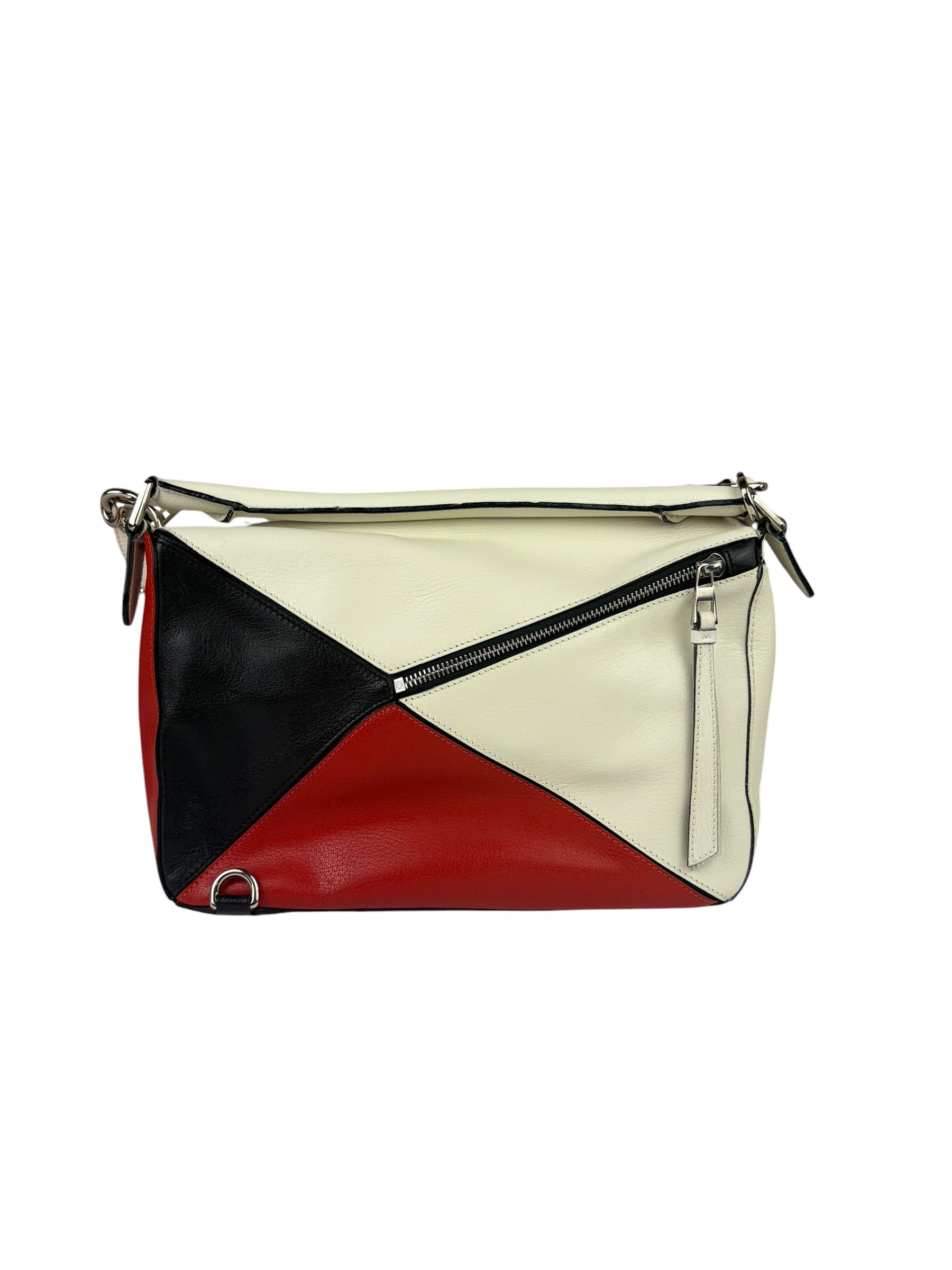 Loewe Colorblock Leather Puzzle Two-Way Bag