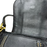 Gucci Black Leather Snaffle Bit Shoulder Bag