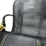 Gucci Black Leather Snaffle Bit Shoulder Bag
