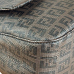 Fendi Brown Leather Zucca Mamma Baguette