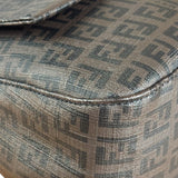 Fendi Brown Leather Zucca Mamma Baguette
