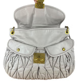 Miu Miu Lilac Nappa Leather Shoulder Bag