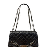 Chanel Black Leather Quilted Leather 31 Rue Cambon Flap Bag 2014