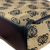Loewe Vintage Canvas Anagram Zip Tote Bag